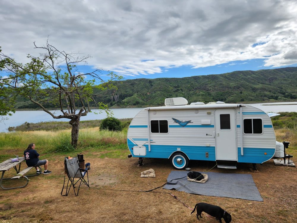 Shaded camping at Lake Casitas