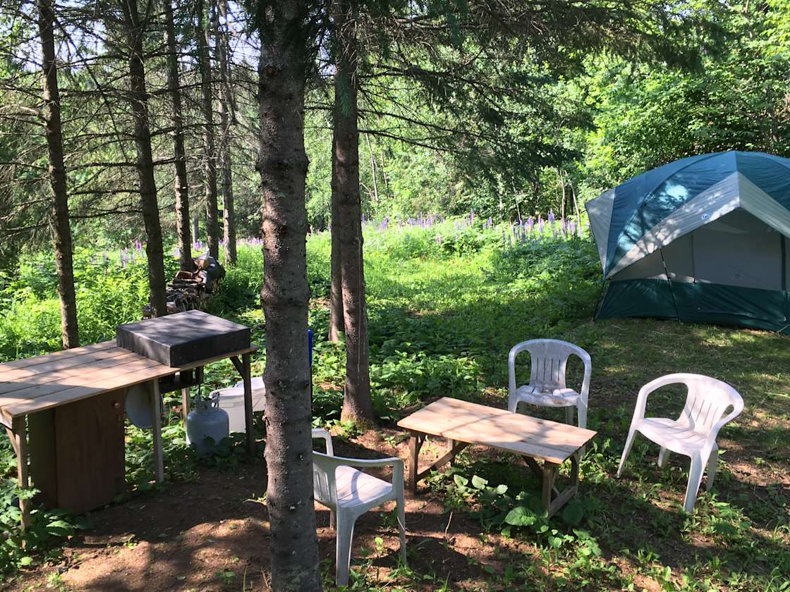 Amity Creek Camp Hipcamp in Duluth, Minnesota