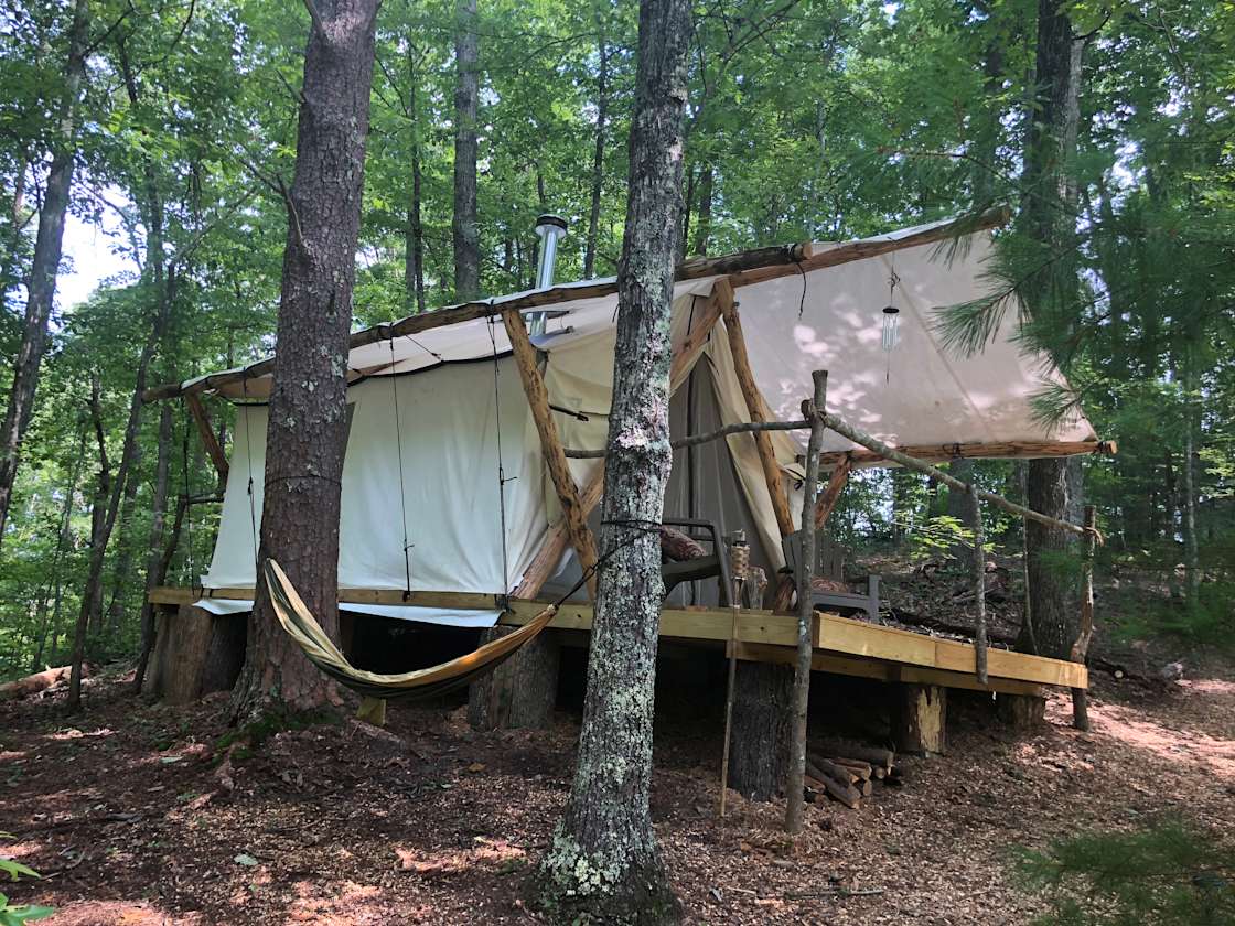 Canopy Ridge Hipcamp in Pigeon Tennessee
