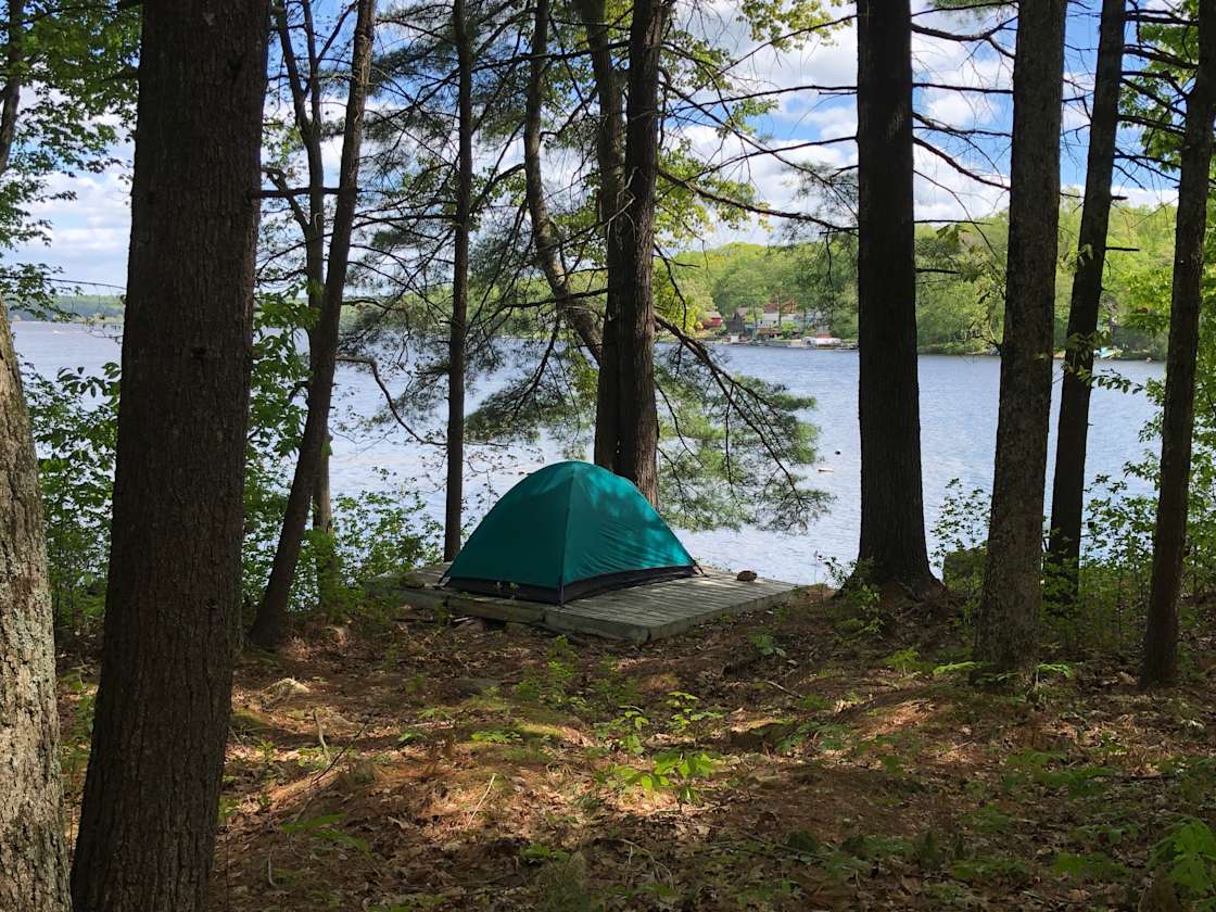 North Shore Woods on Beach Pond Hipcamp in Voluntown, Connecticut