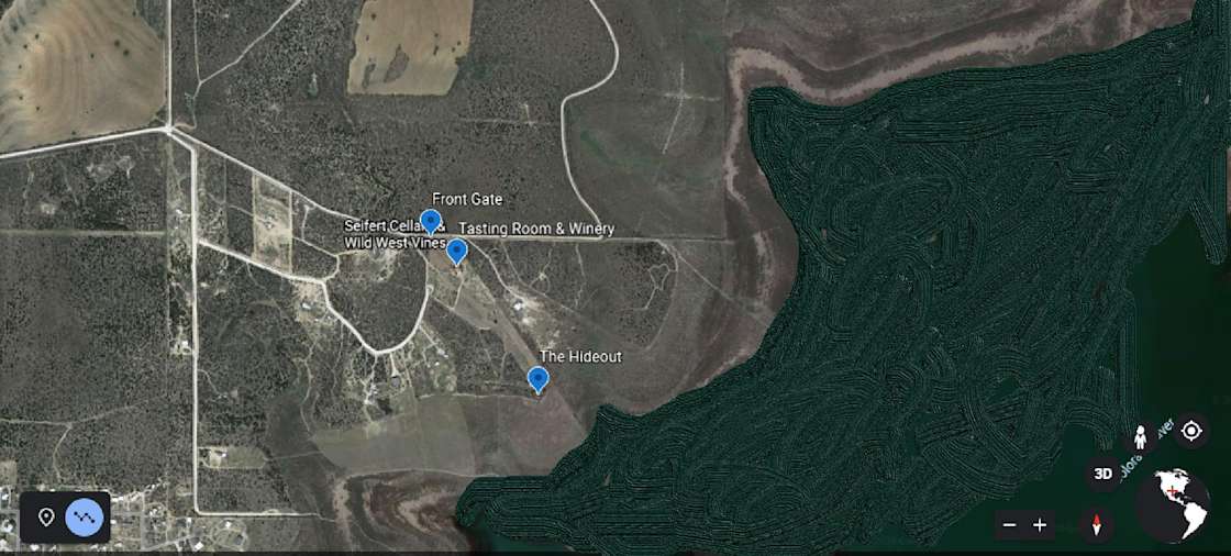 Lakefront Vineyard & Winery Hipcamp in Millersview, Texas