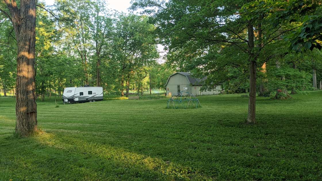 The Green Barn in Yellow Springs Hipcamp in Yellow Springs, Ohio