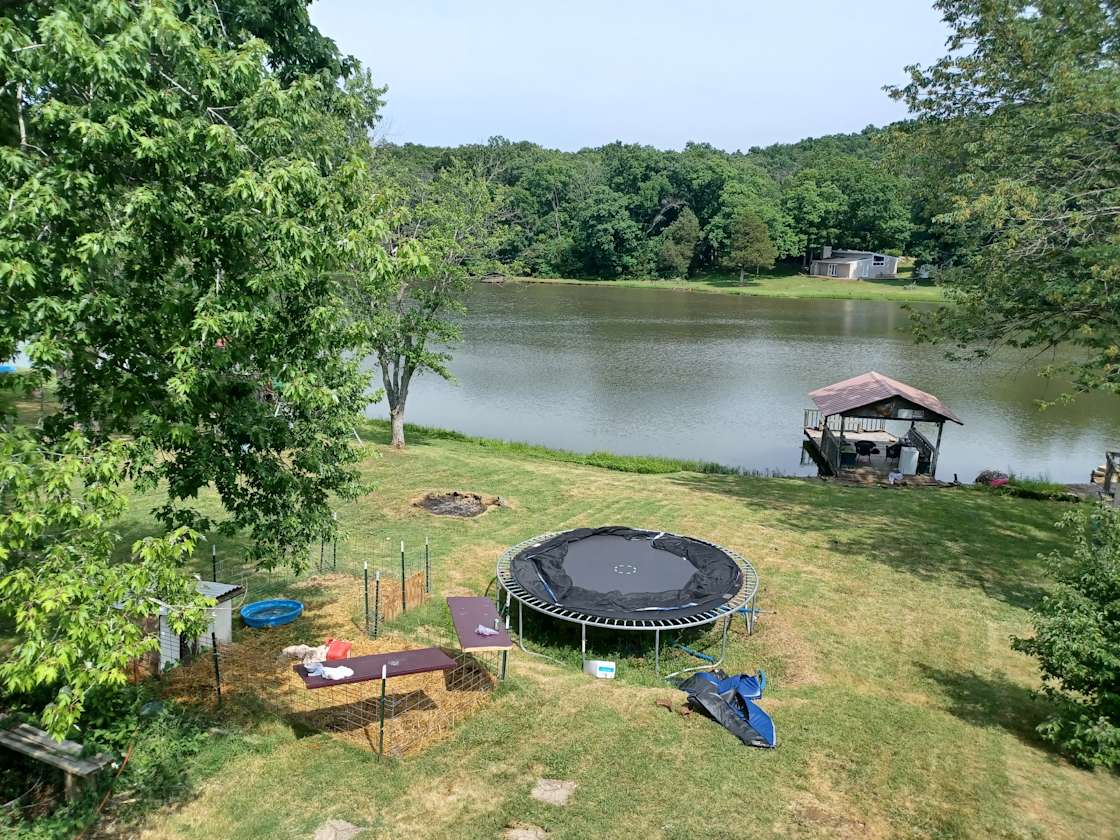 Lake house with dock and RV space. Hipcamp in De Soto, Missouri