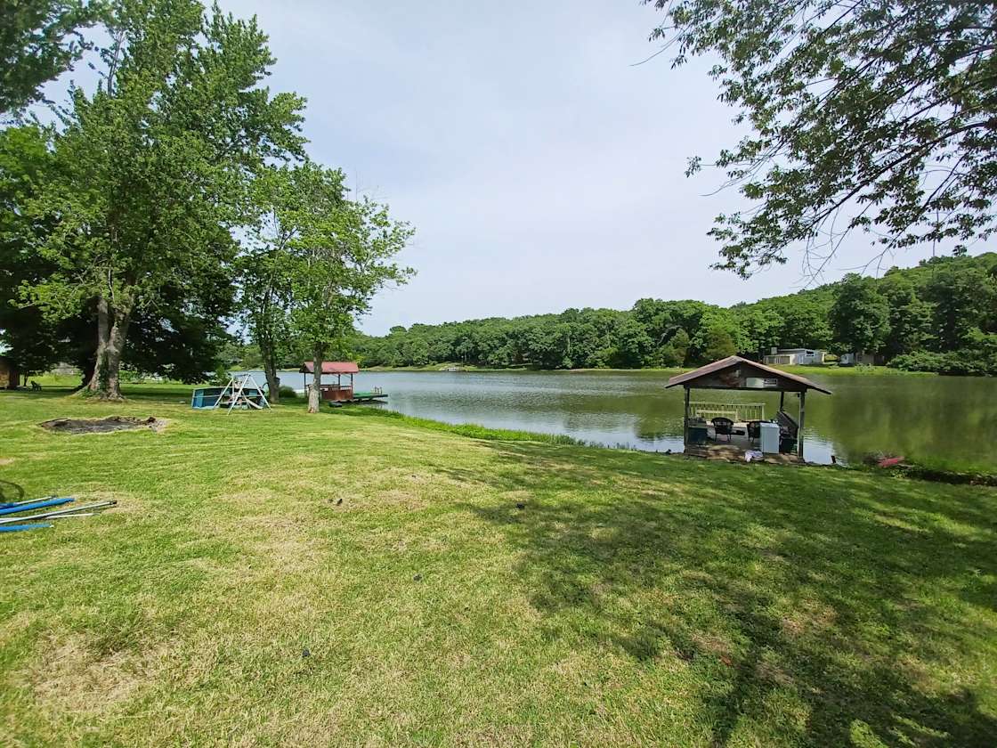 Lake house with dock and RV space. Hipcamp in De Soto, Missouri