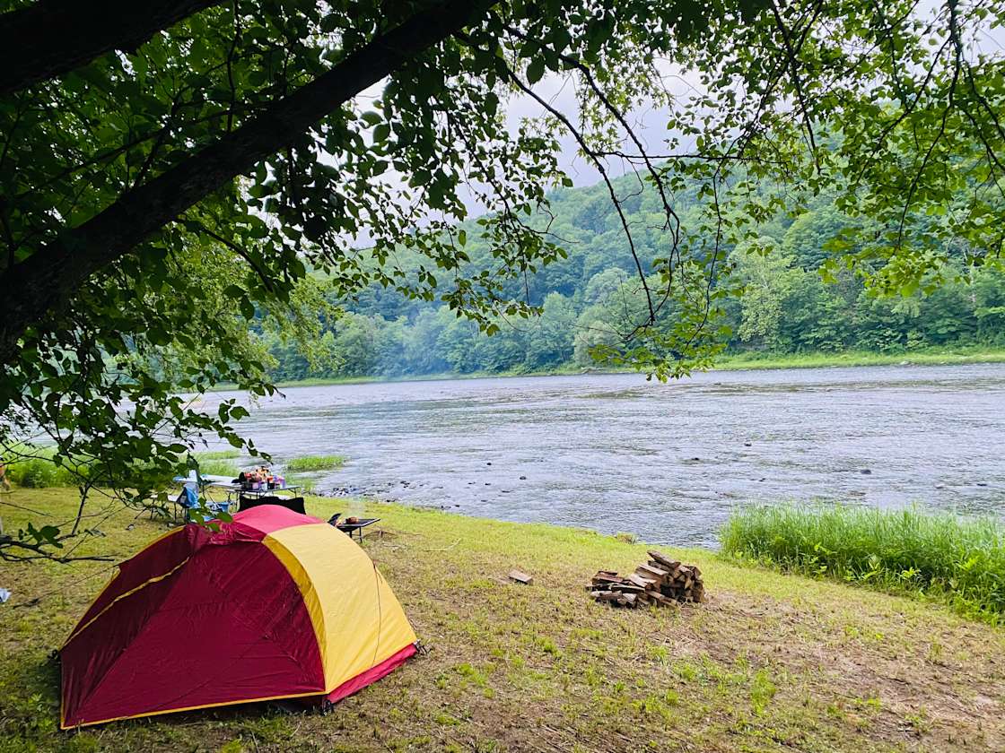 NEWE Delaware River Campsite Hipcamp in Equinunk, Pennsylvania