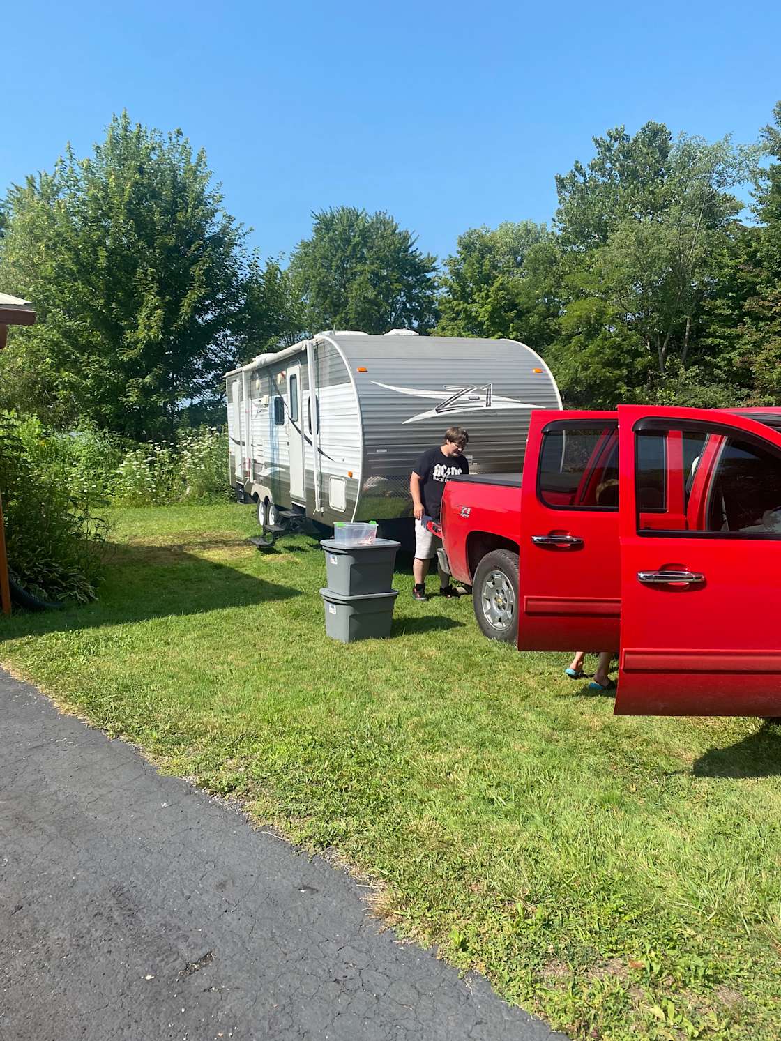 Shipshewana lake with channel Hipcamp in Shipshewana, Indiana