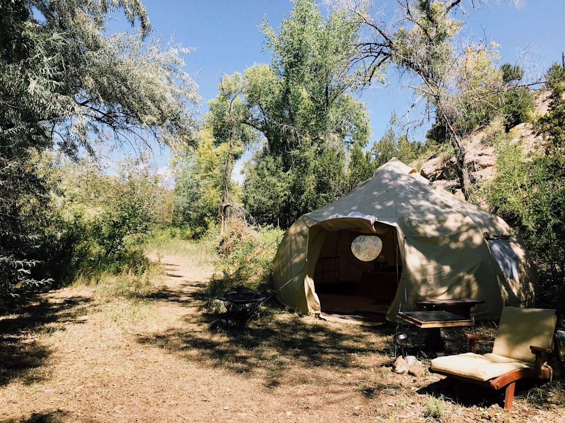 River Sanctuary by Ojo Hot Springs Hipcamp in La Madera, New Mexico