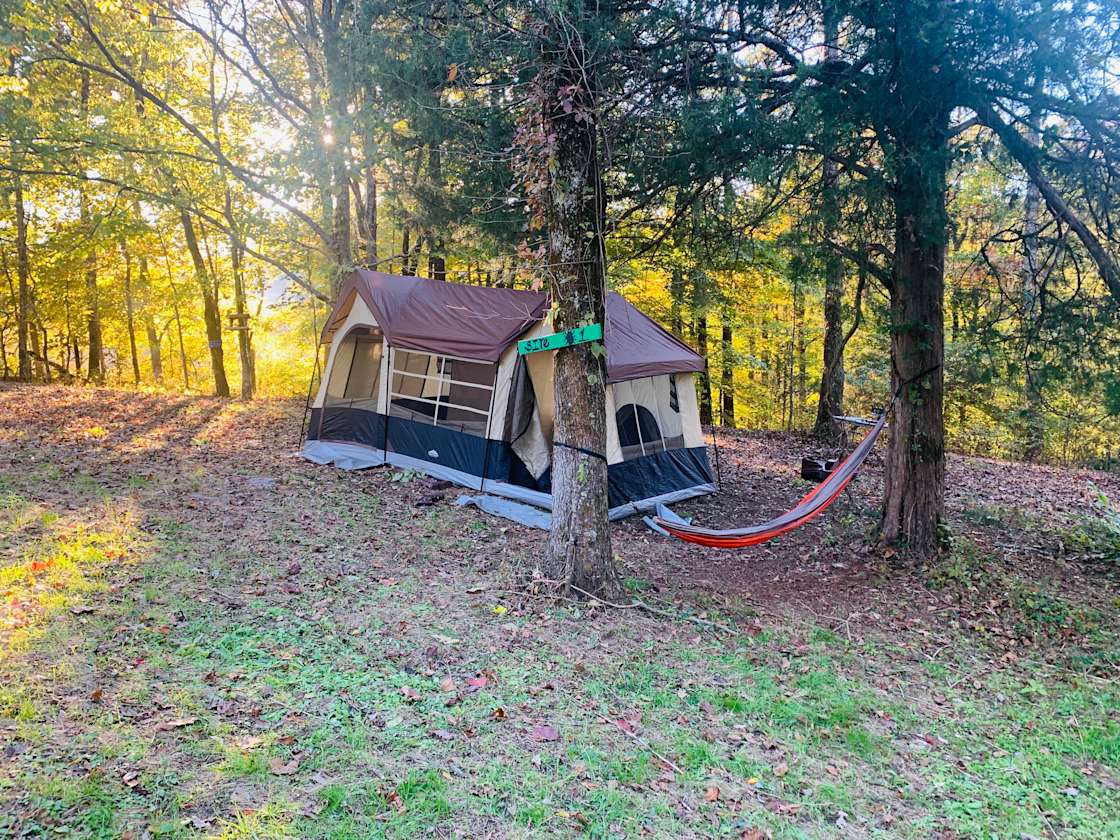 Big Sky Lodge site 1 THE HEAL Hipcamp in Ardmore, Tennessee