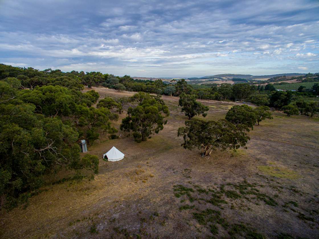 The Perfect Pitch Honeycombe Tent - Hipcamp in Willunga, South Australia