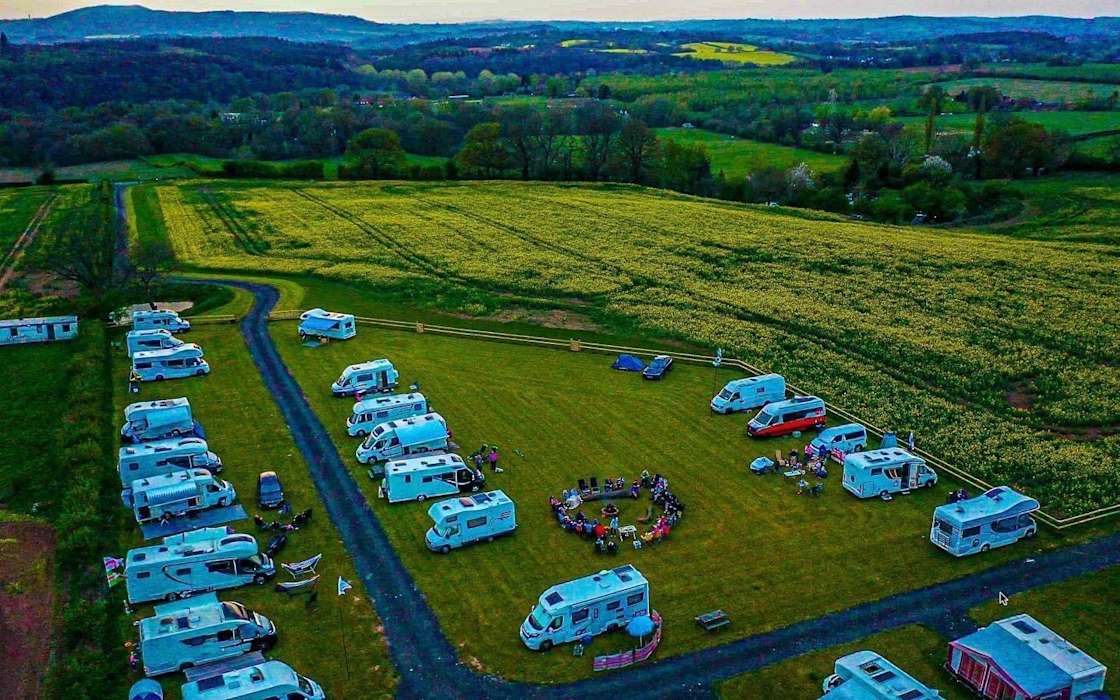 Twin Oaks Caravan & Camping - Hipcamp in Stourport On Severn, England