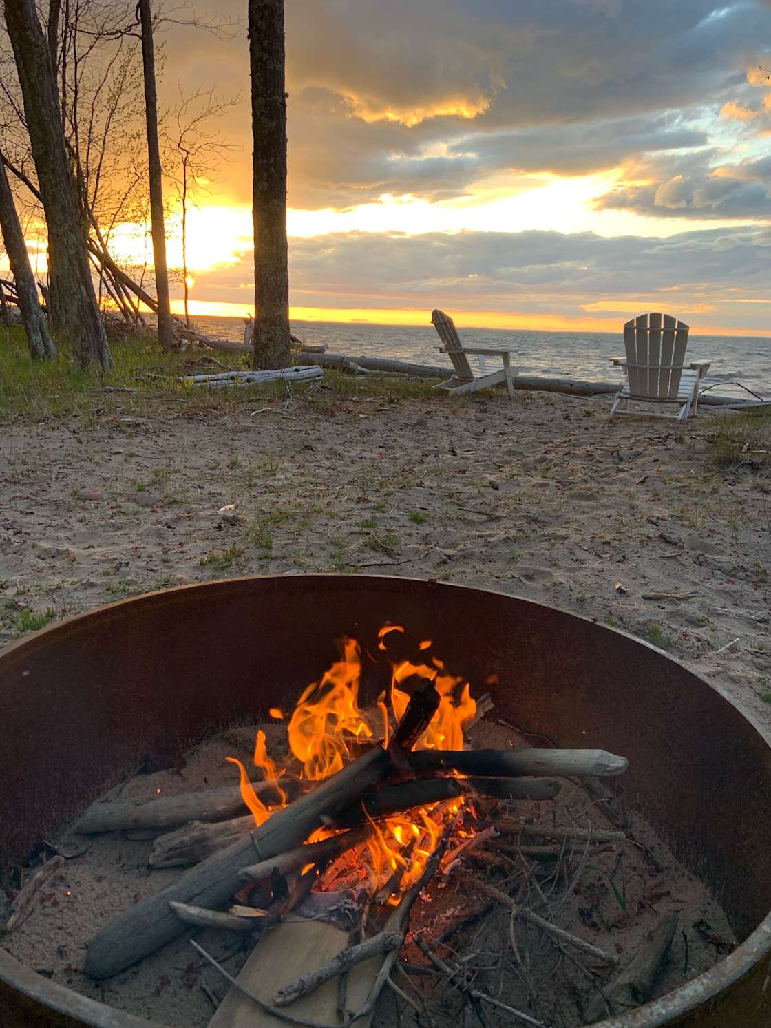 Beach Camp Hipcamp in Ontonagon, Michigan