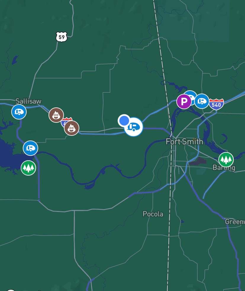 Natural Fields Hipcamp in Muldrow, Oklahoma