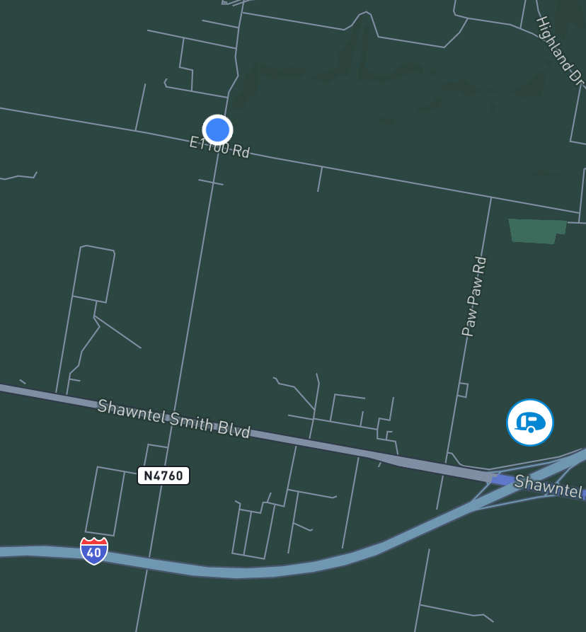 Natural Fields Hipcamp in Muldrow, Oklahoma