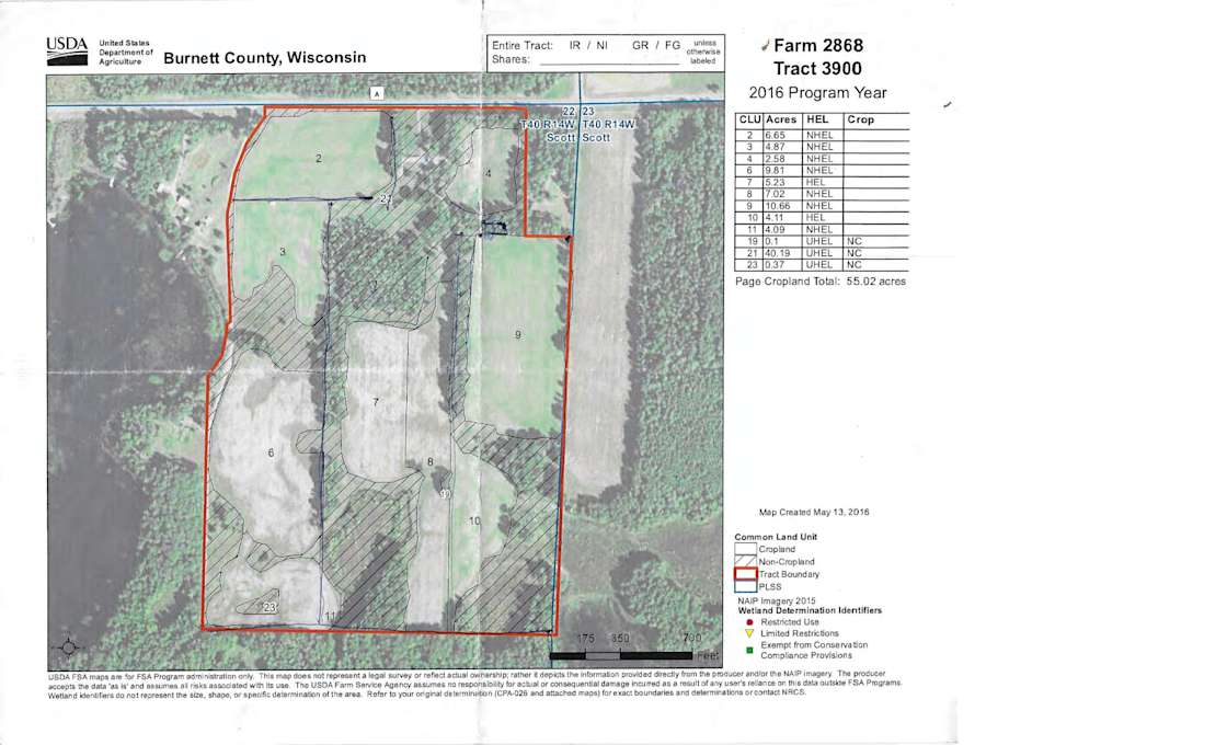 Durand Family Farm LLC Hipcamp in Trego, Wisconsin