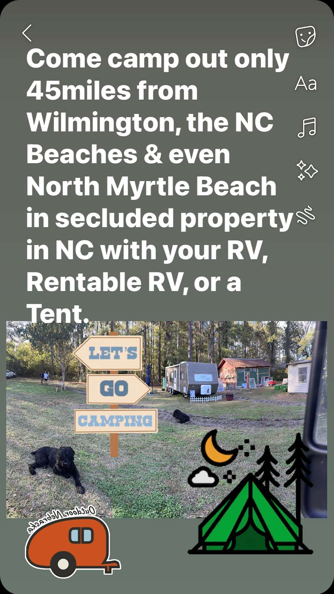 Victory Day Farm & Camping Hipcamp in Chadbourn, North Carolina