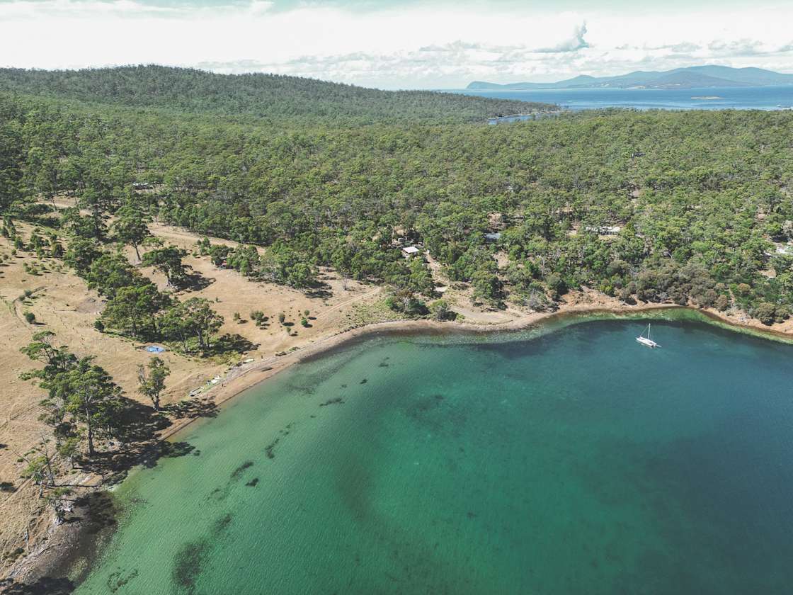 Quoll Hideaway Bruny Island Bush & Beach camping Hipcamp in Apollo