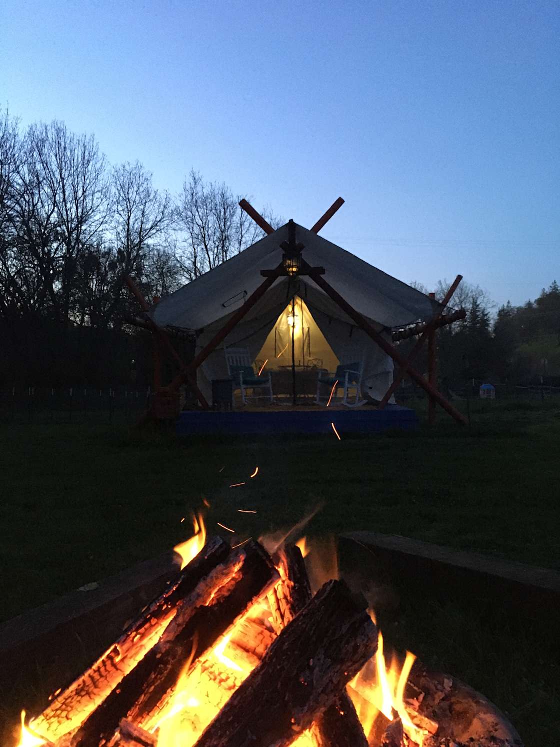 Pioneer Glamping Hipcamp in Medford, Oregon