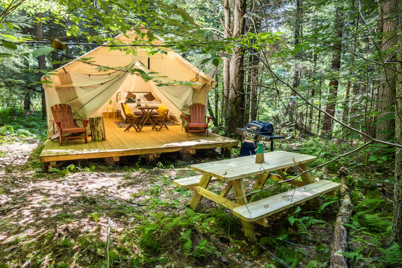 Glampful Camp Hipcamp in Broadalbin, New York