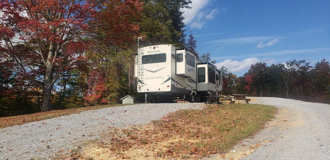 Top of the World RV Hipcamp in Tellico Plains, Tennessee