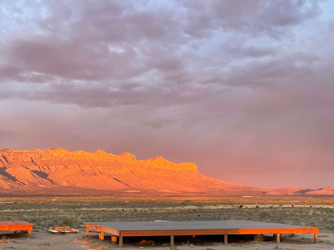 Campsite with deck near Dell City Hipcamp in Dell City, Texas