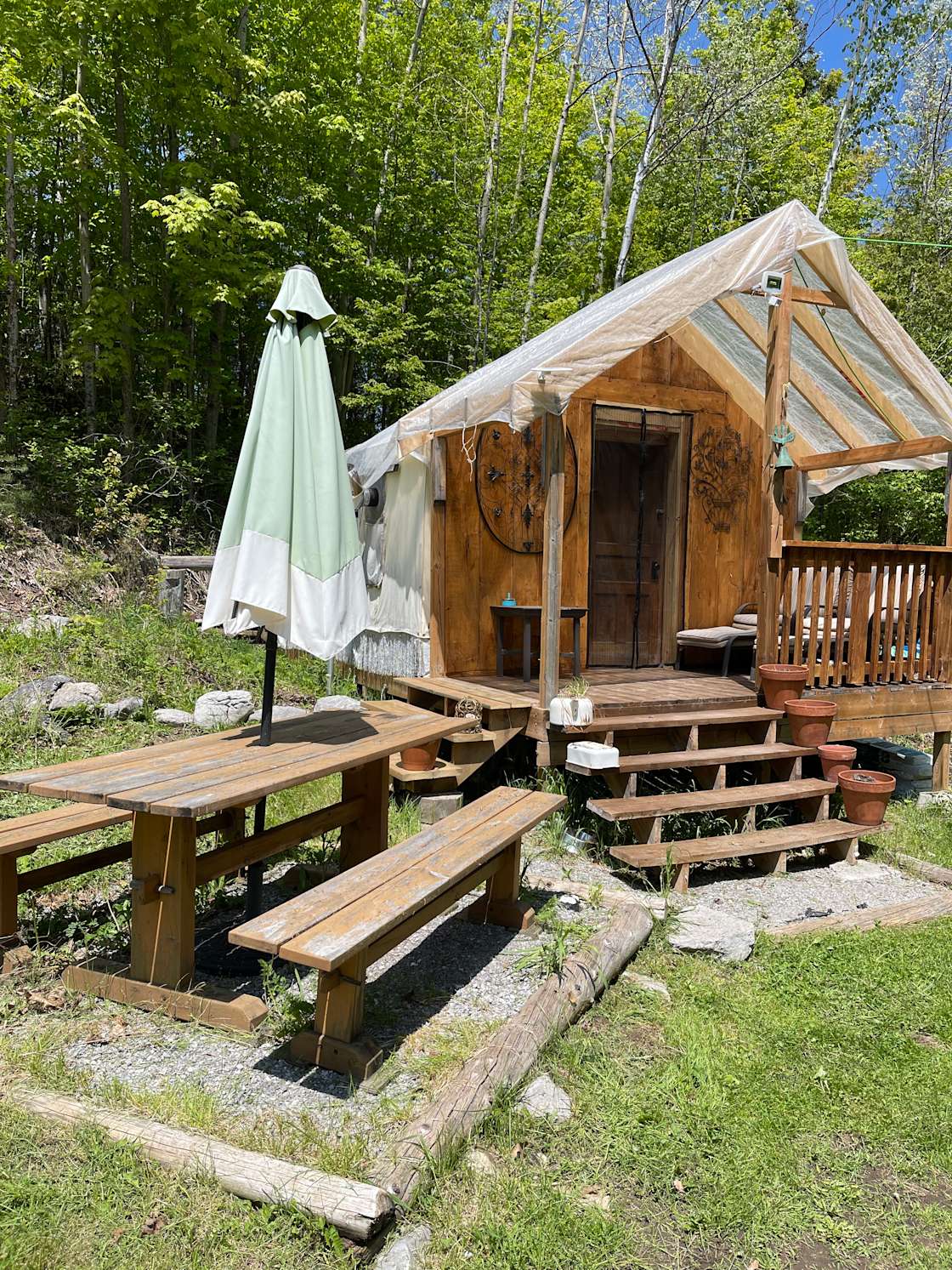 Glamping by Sandy Lake Hipcamp in Lakehurst, Ontario