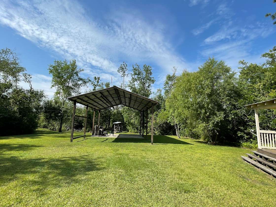 Golden Retreat at Bear Creek Hipcamp in Panama City, Florida