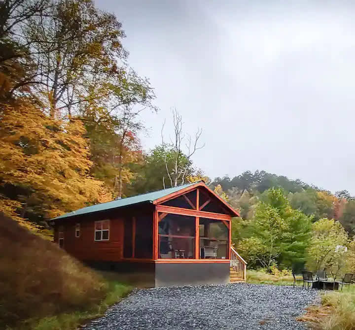 Tiny House Cabins Cedar Heights Hipcamp in Bryson City, North Carolina