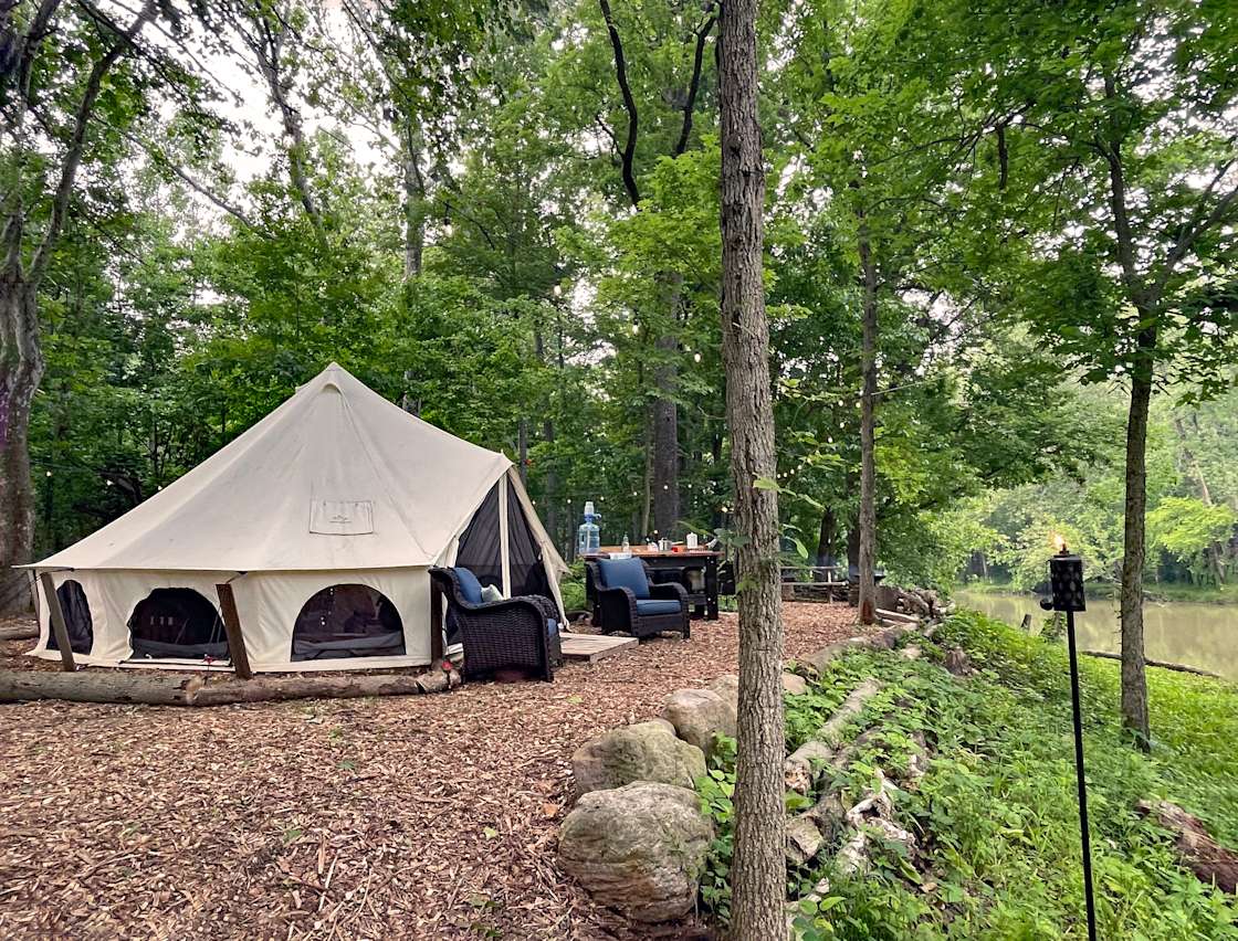 Glamping at River Run - Hipcamp in Delaware, Ohio