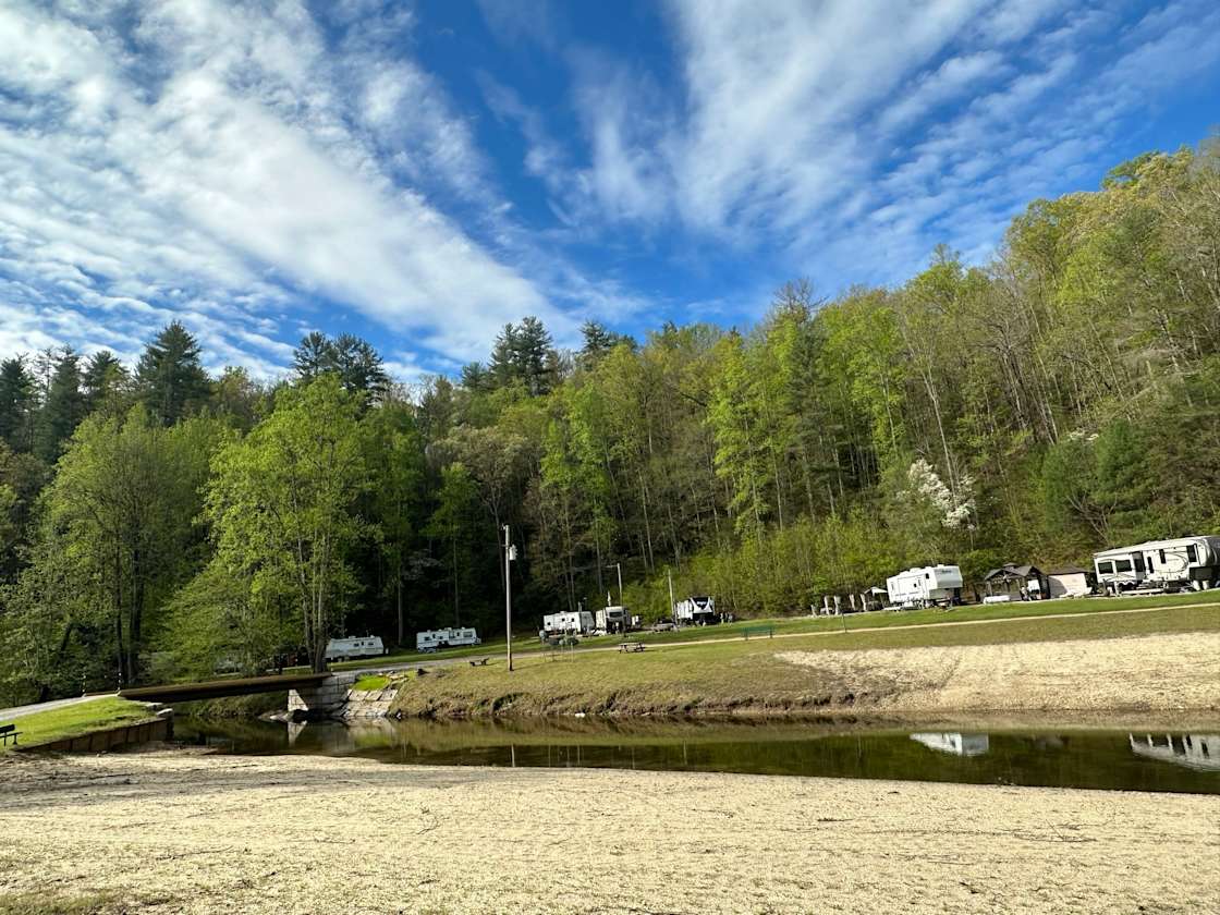 Horseshoe Bend Family Campground Hipcamp in Glen Alpine, North Carolina