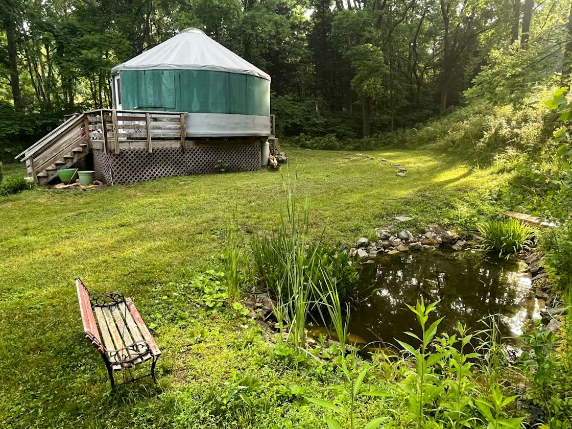 Longview Yurt Retreat - Hipcamp in Raphine, Virginia