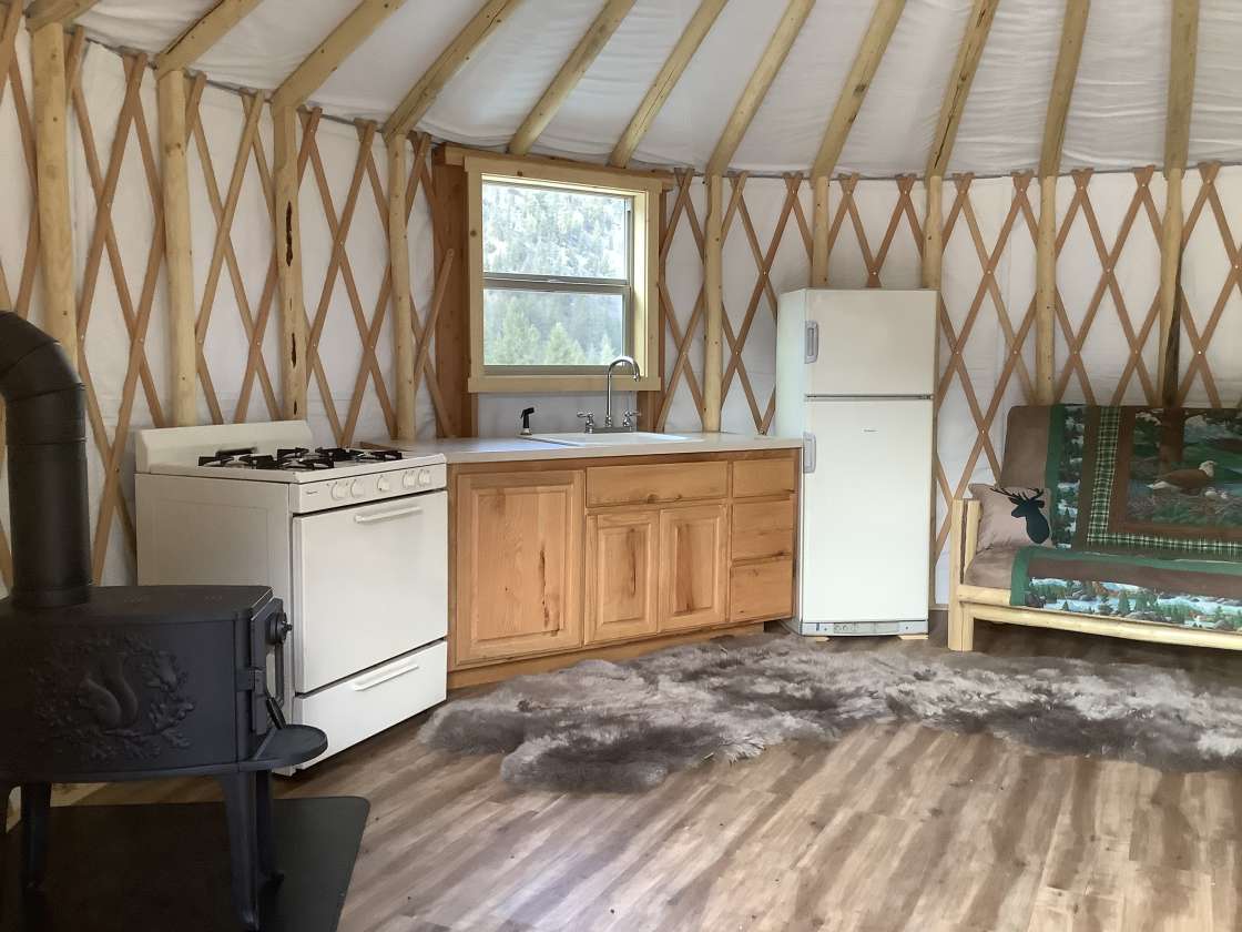 Off grid yurt Hipcamp in Stevensville, Montana