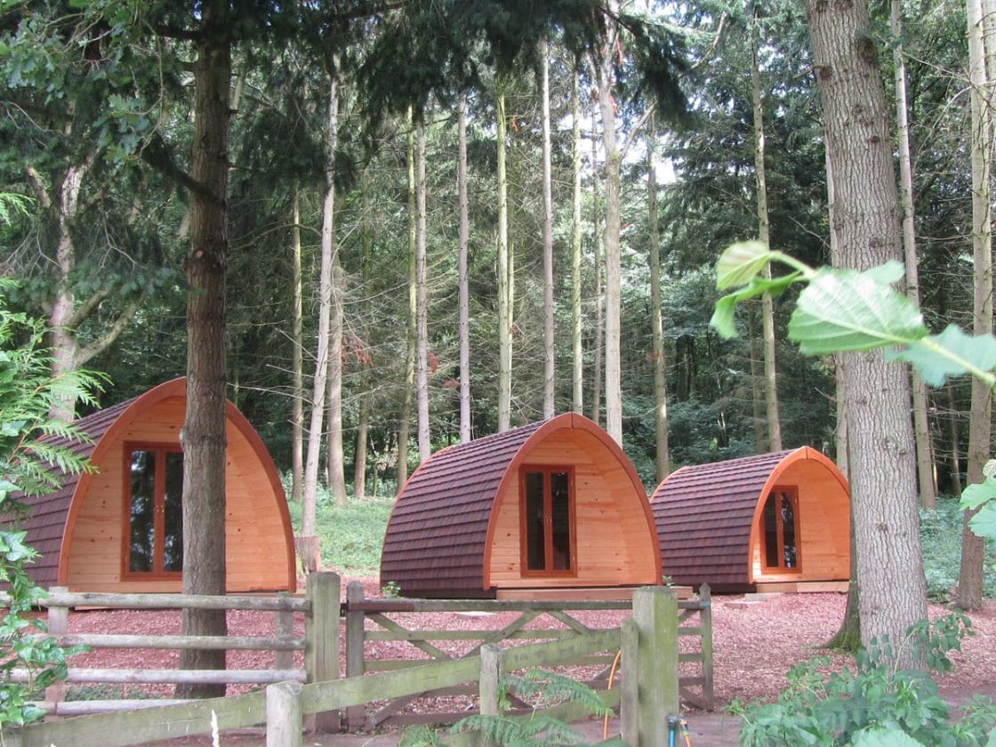 Glamping pods, Scandinavian lodges and regular camping and caravanning, Woodside Country Park in Herefordshire has something for everybody.