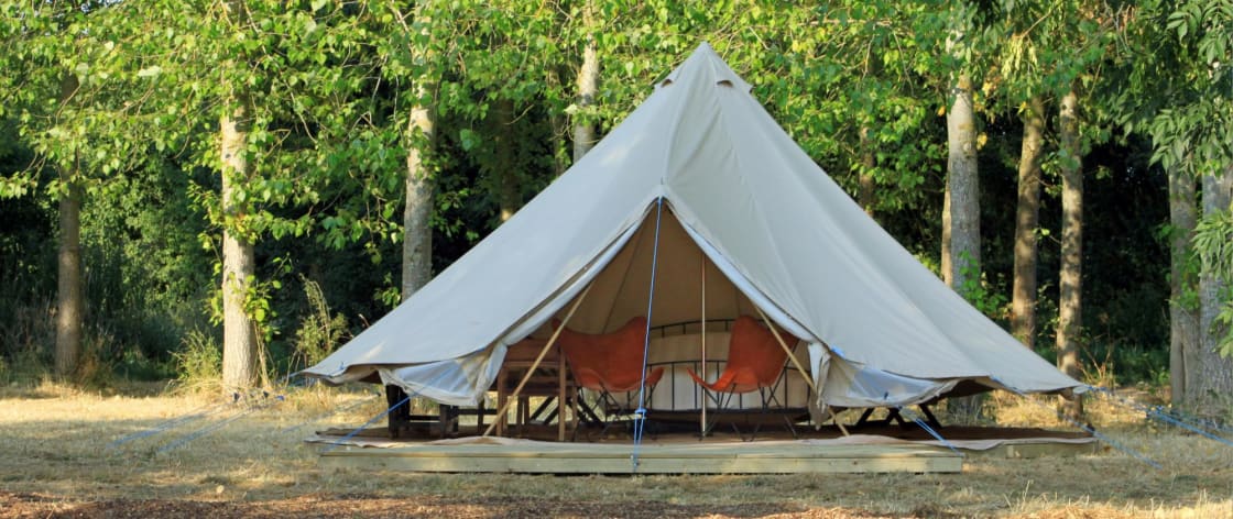 Safari Themed Glamping Tent