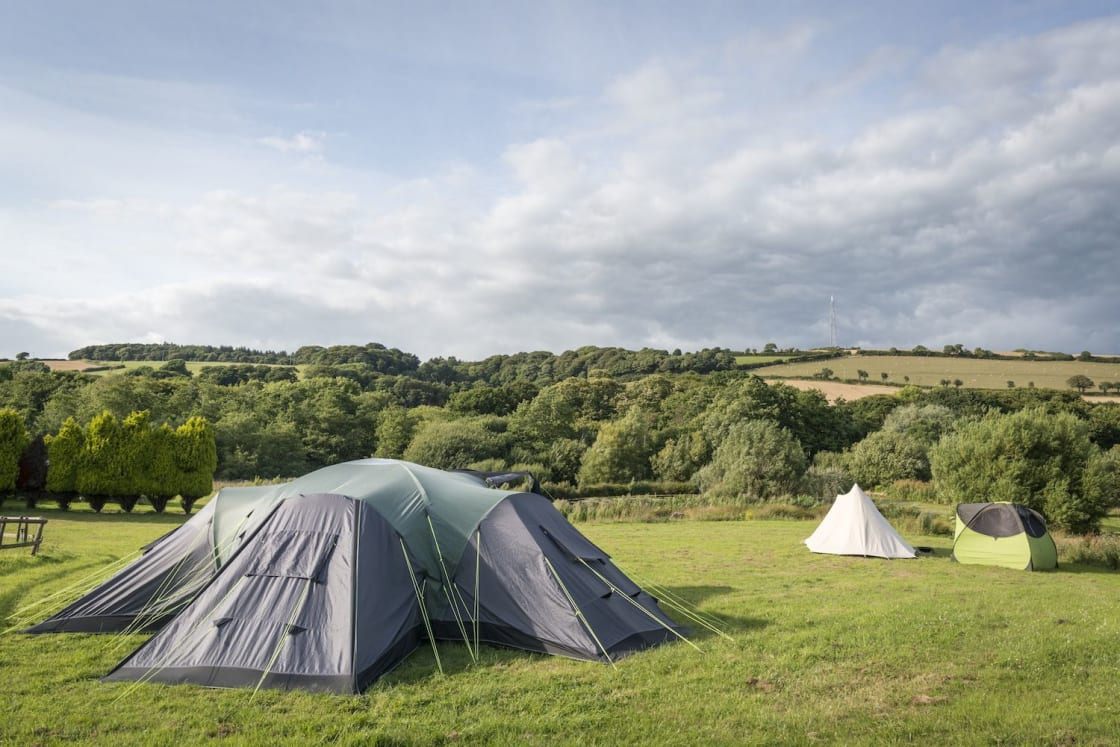 A secret, secluded campsite with wonderful Dorset views.