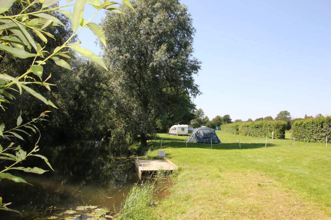 Riverside camping in Constable's countryside, right in the heart of Suffolk's Dedham Vale.