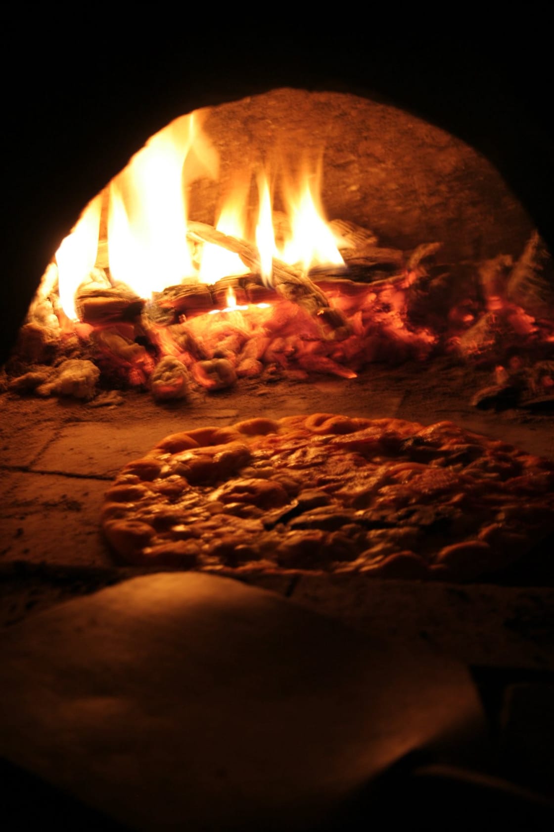 Create and cook your pizza in our wood fired pizza ovens..  
