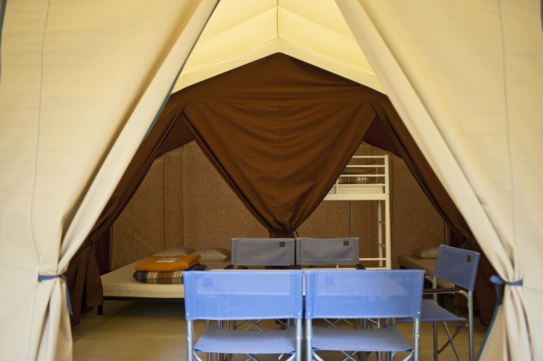 The Classic V Wood & Canvas Tent 
