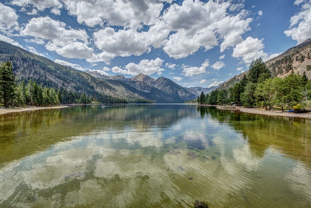 Both Lower and upper Twin Lakes offer nice views and reflections on a calm day.