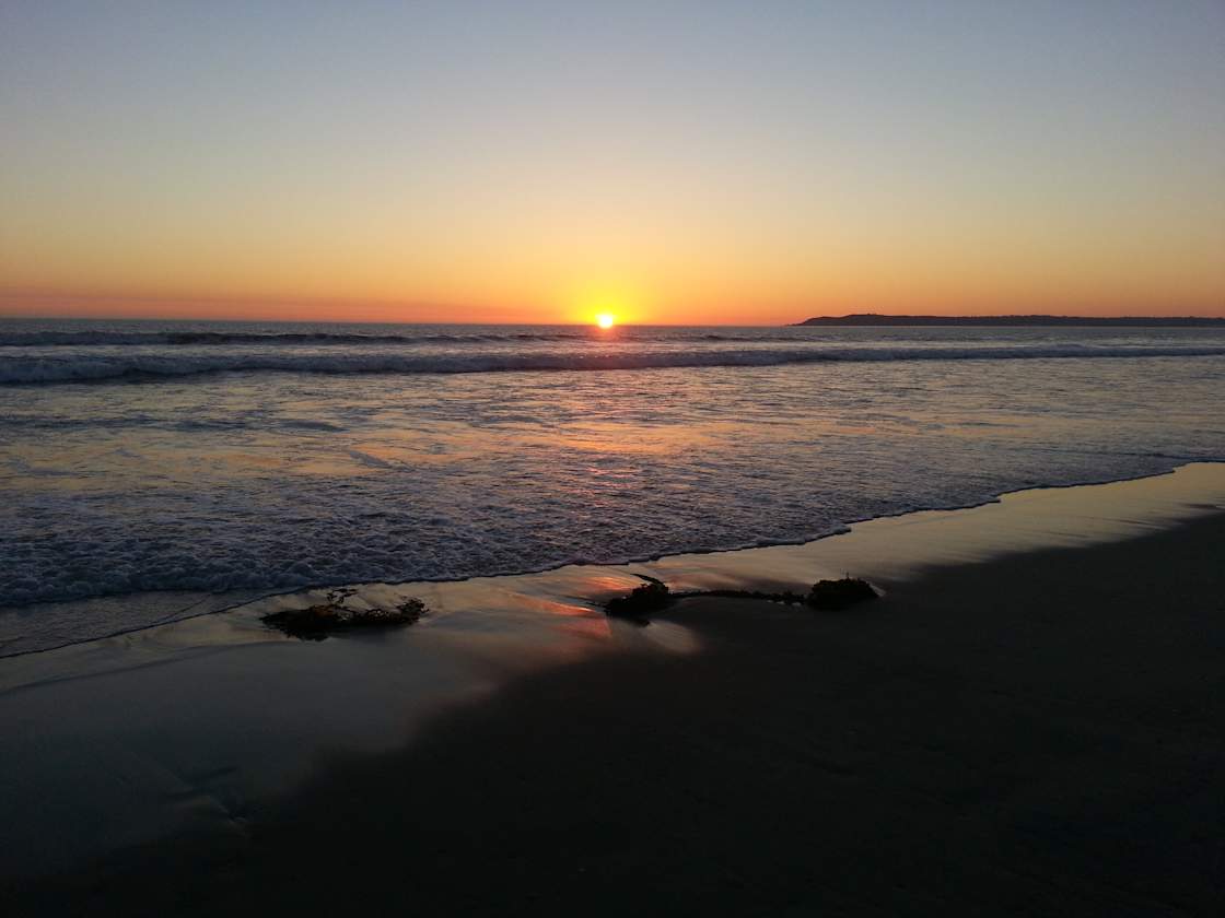 A scenic view of Silver Strand State Beach