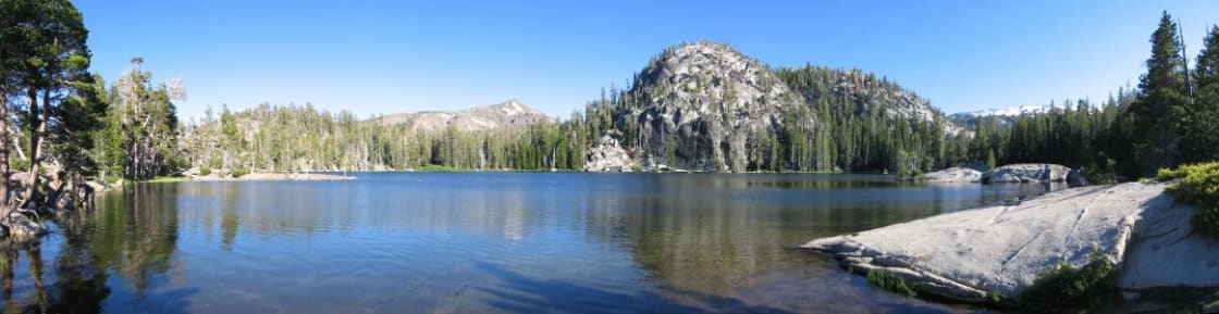 Dardanelles Lake is a beauty just a few miles from the Big Meadow trailhead. Dispersed camping, so no fire pits or picnic tables, but an alpine lake all to yourself is worth that.