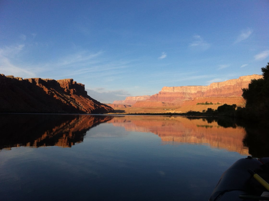 Sleeping on the boat at Lees Ferry, excited to start a 16 day journey through the heart of the Grand Canyon.