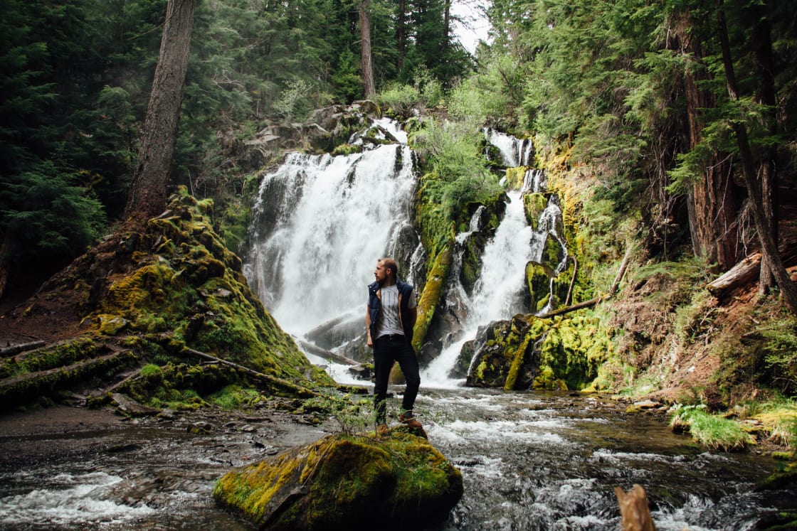 National Creek Falls near Hamaker Campground truly makes you  feel small. Being out in the deep wilds of Oregon under the shadow of a huge creek which has made its raging path through the Siskiyou National Forest is an experience you need to have!