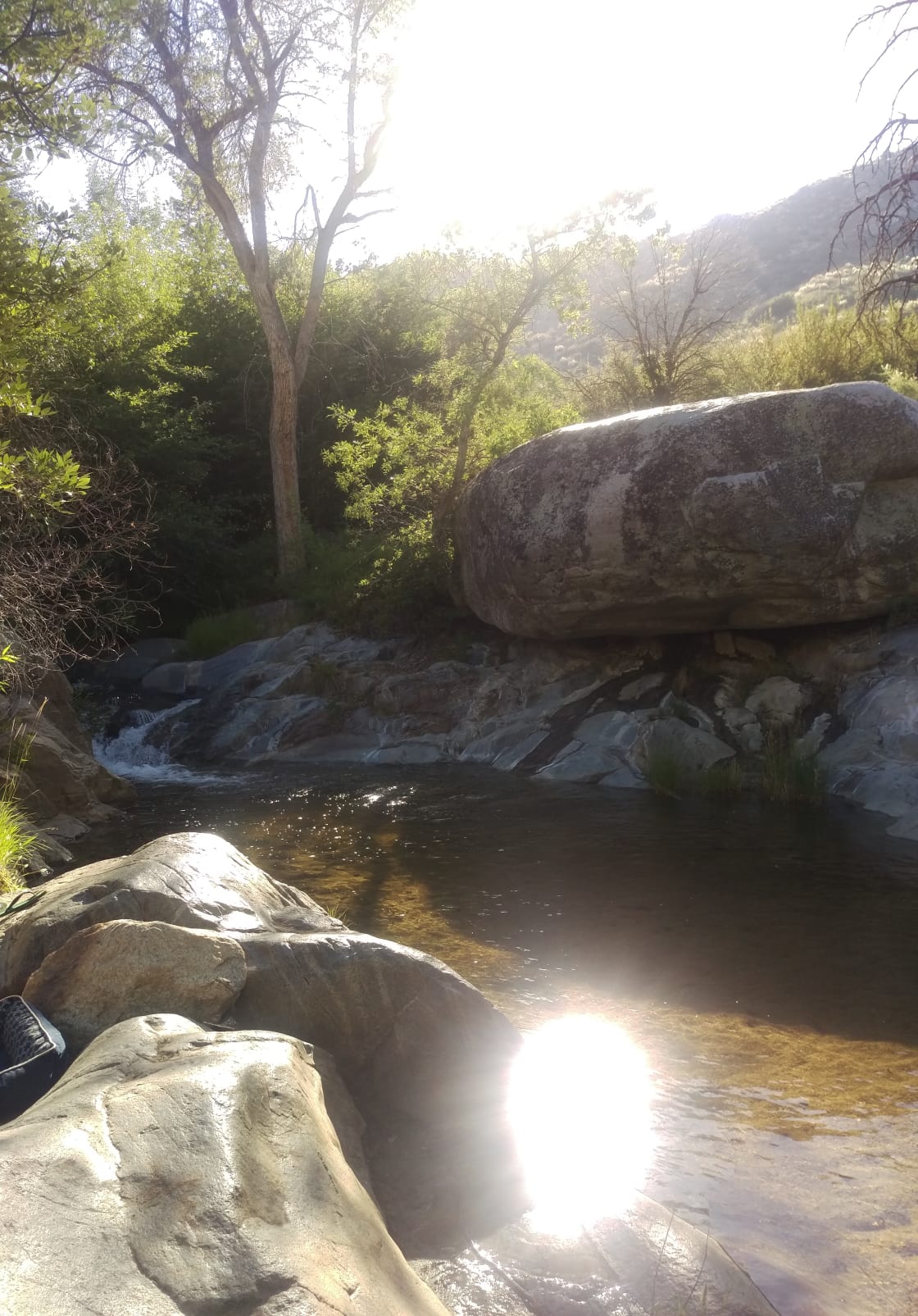 Beautiful morning at the headwaters of the Kern River, Brush Creek Campsite.