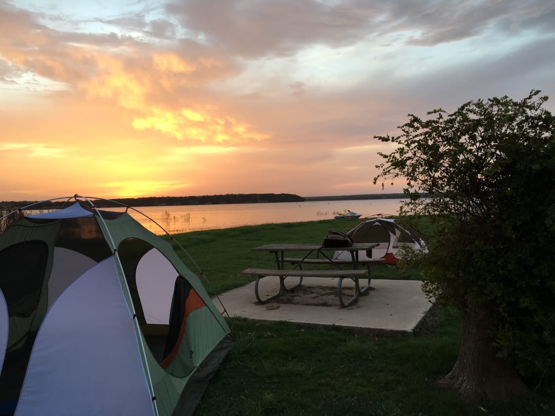 Waterfront camping ftw!