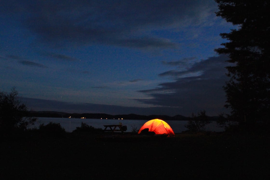 Camping at Tioga Point