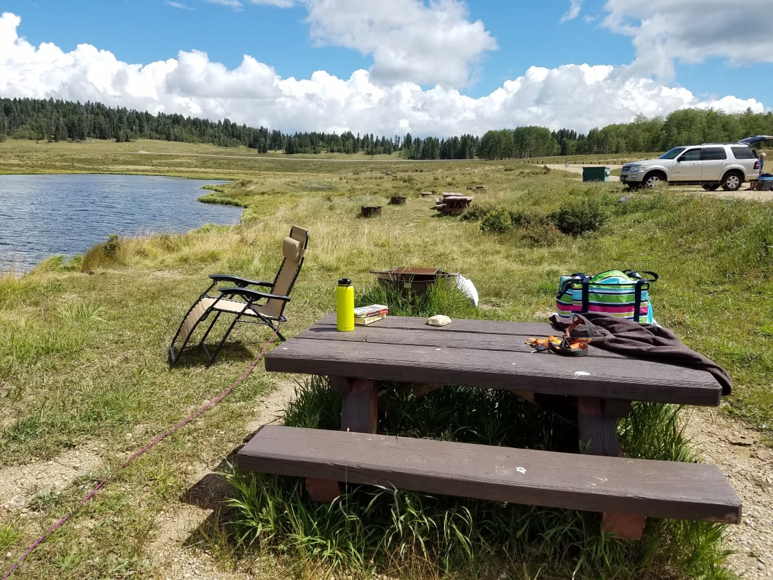 Lakeside picnic