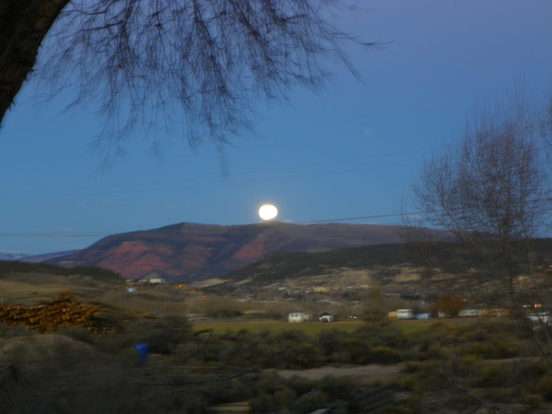 
Full Moon over Red Canyon
