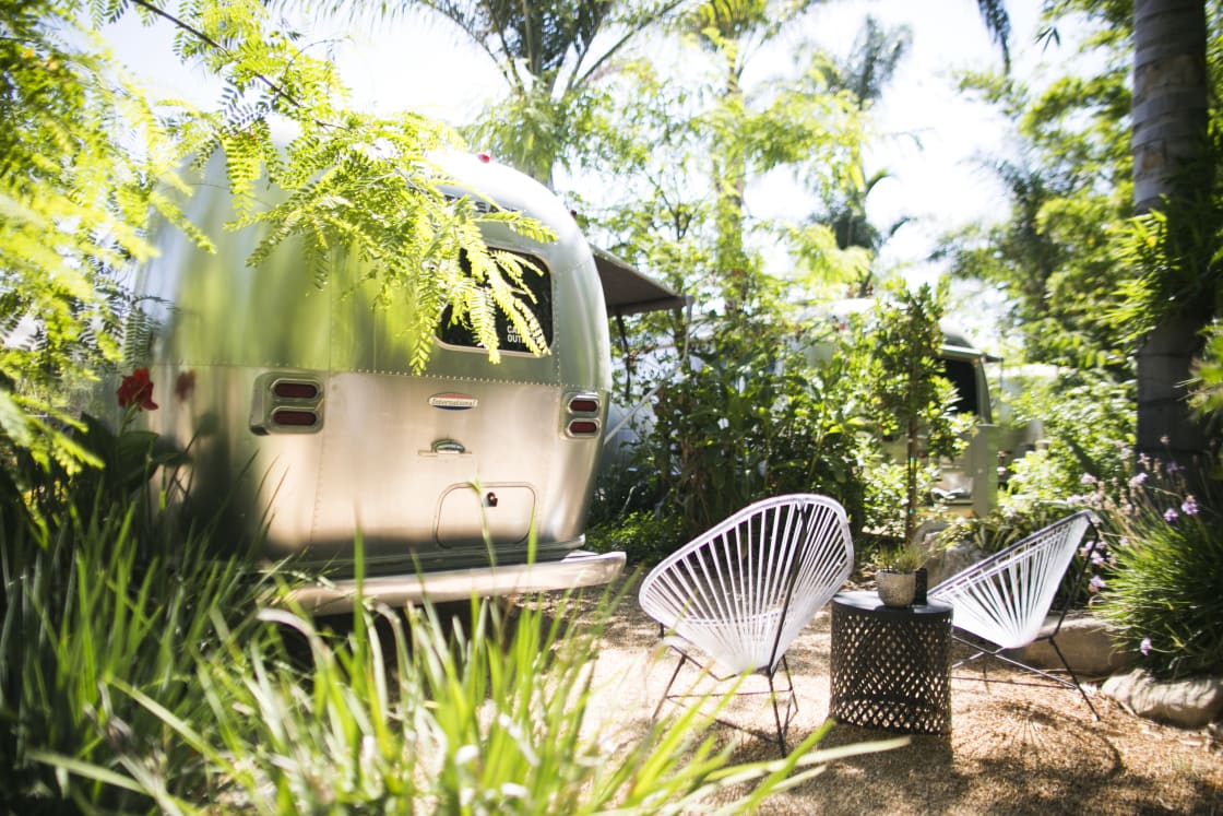 Every Airstream offers a semi private outside seating area if you didn't want you sit at the communal table