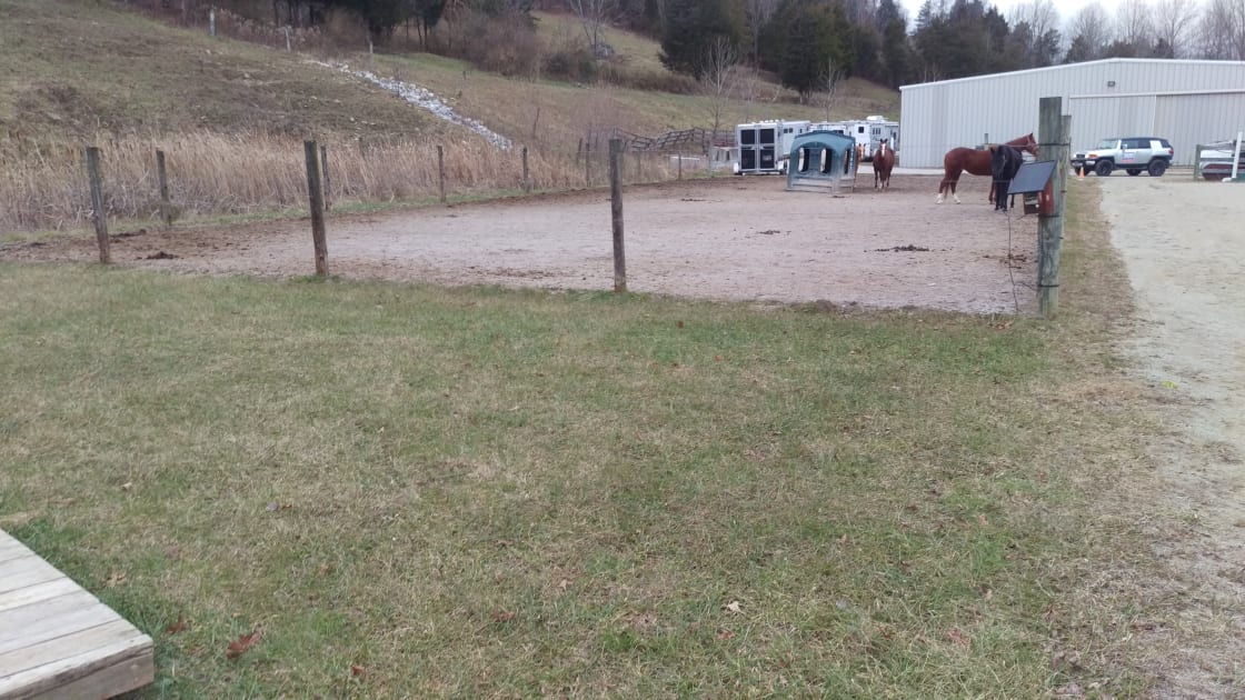 Area 1 campsite, near horse turnout pen