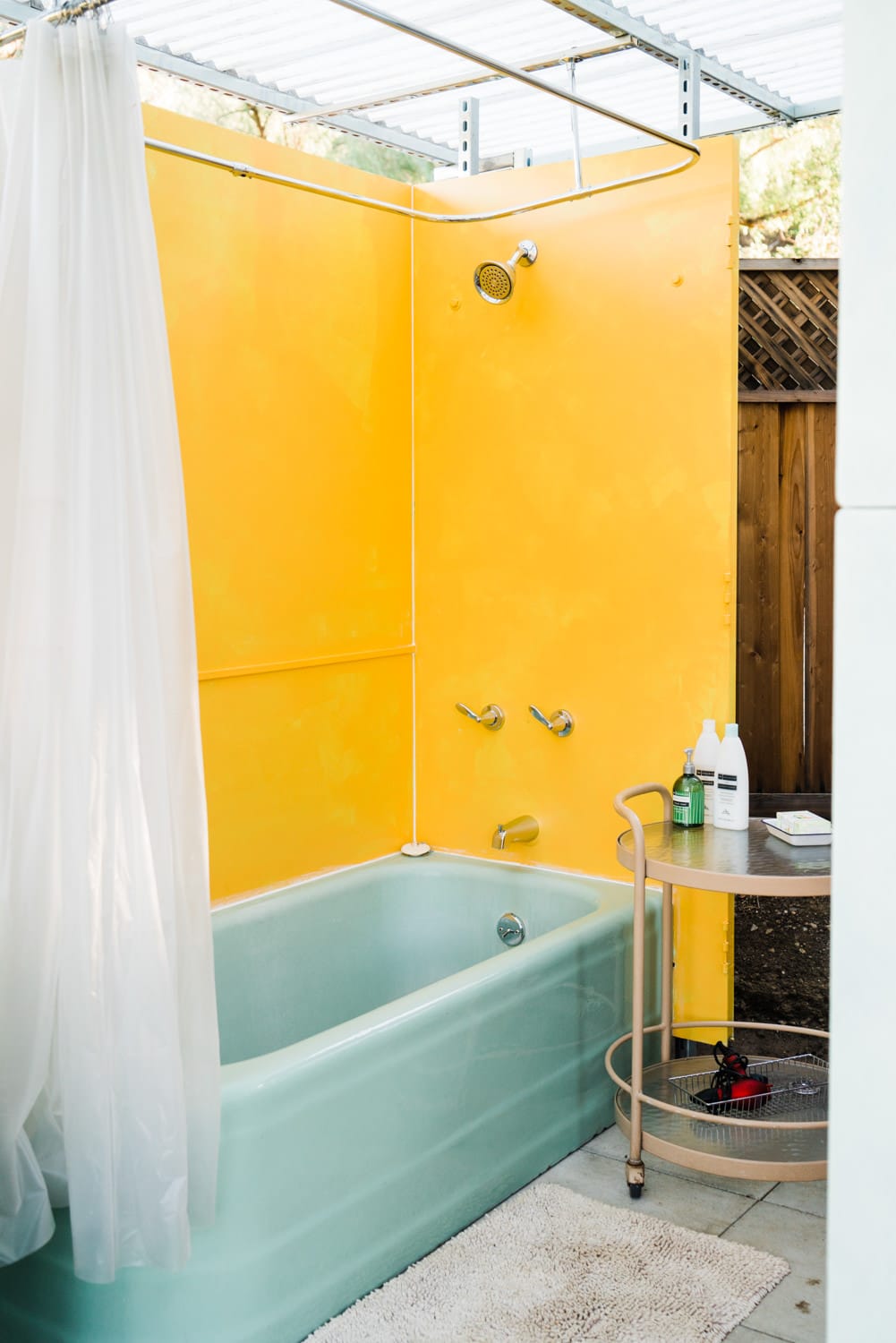 Everything you need to have a pleasant outdoor shower - maybe even a hot steaming bath?!
